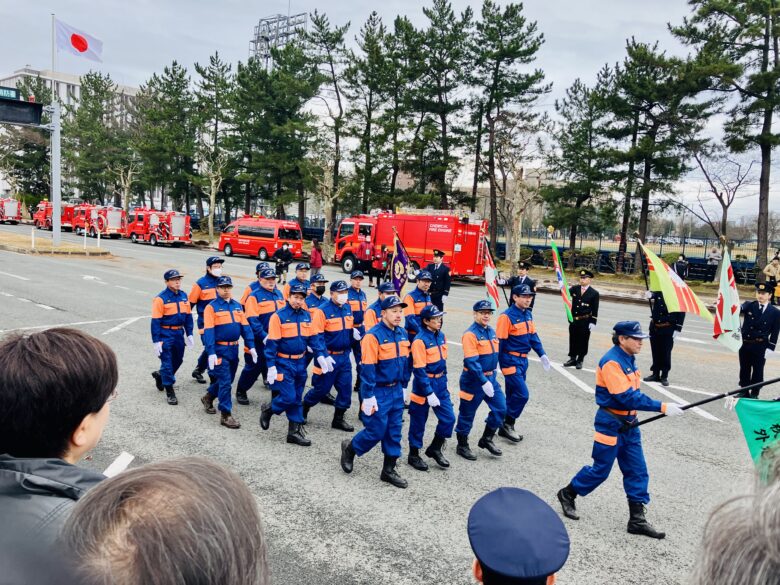 240105　秋田市消防出初め式に参加しました。