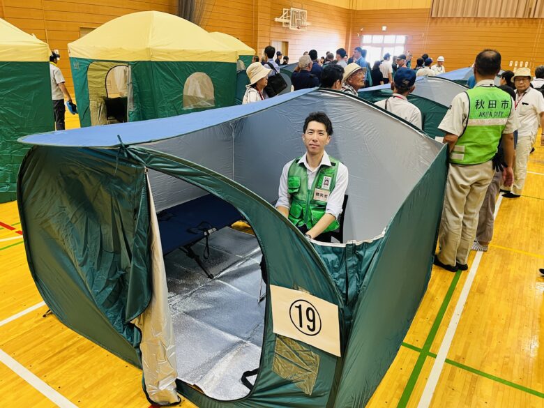 260825　令和8年度秋田市総合防災訓練を参観しました